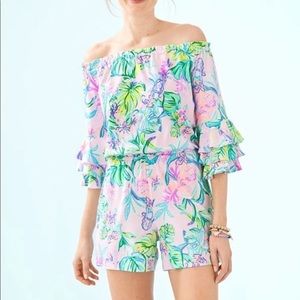 Lilly Pulitzer Calla Romper {Mermaid In The Shade}